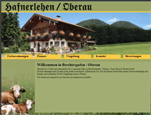 Tablet Screenshot of hafnerlehen.de